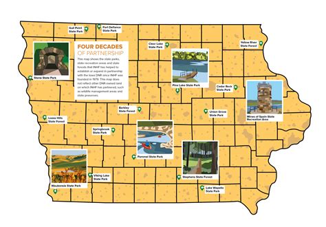 History of MAP State Parks In Iowa Map